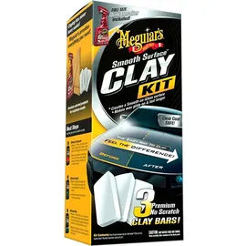 Meguiar's G191700EU Smooth Surface Clay Kit, Reinigungsknete im Set
