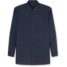 Olymp Businesshemd OLYMP "OLYMP Luxor, comfort fit - big, New Kent", Herren, Gr. 53, Normaler Arm, blau (marine), 100% Baumwolle, Hemden