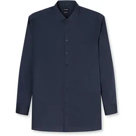 Olymp Businesshemd OLYMP "OLYMP Luxor, comfort fit - big, New Kent", Herren, Gr. 53, Normaler Arm, blau (marine), 100% Baumwolle, Hemden