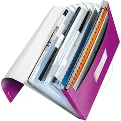 LEITZ Fächermappe WOW 4589 6 Fächer violett