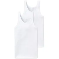 SCHIESSER Unterhemd 2er Pack - ärmellos, Cotton Essentials, 2er-Pack, (205144)