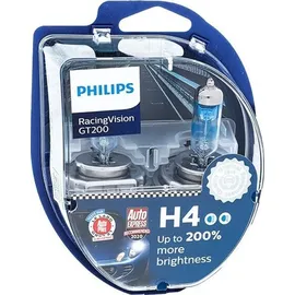 Philips RacingVision GT200 H4 60/55W 2er-Pack 12342RGTS2