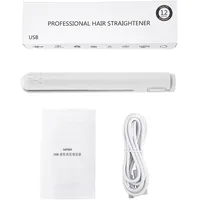 2-in-1 Mini-keramik-usb-haarglätter Und Lockenstab