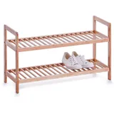 Zeller Schuhregal 70 x 26 x 40 cm braun / natur