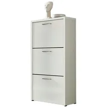 BMG Möbel Siena 61 x 115 x 25 cm 3 Klappen hochglänzend / weiß