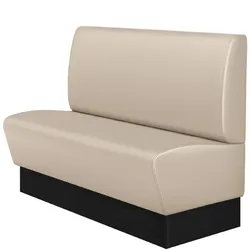 Gastrobank | Creme | B:H 160 x 103 cm | Glatt | Leder | Gastro Sitzbank, Bistrobank, Gastro Polsterbank