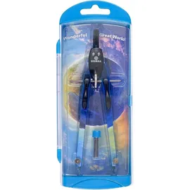 Ecobra Schnellverstell-Zirkel duo-Tec 170 mm Schwarz/Blau