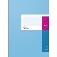 KÖNIG & EBHARDT 8614411-610K40 Spaltenbuch fester Kopf (A4, 1 Spalte, 40 Blatt) blau