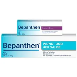 Bepanthen Set bei trockenen Hautstellen