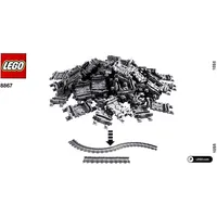 LEGO City - 64 bewegliche / flexible Schienen passend