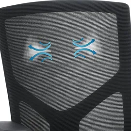 HJH Office Breton V B Stoff Schwarz