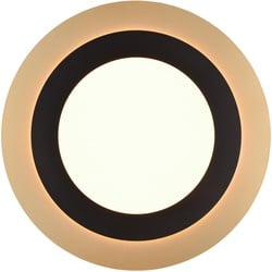 LED-Deckenleuchte Morgan Schwarz/Gold max. 42 Watt Deckenlampe