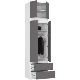 Akord Kleiderschrank Akord S60 60 x 234 x 51 cm Weiß