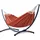 Potenza Outdoor Hängematte mit Gestell für 2 Personen I Medelin - 100% Baumwolle Doppelhängematte 220x140, 160kg I Hängemattengestell 220kg, wetterfest (Chilli, Basic Gestell Graphit)
