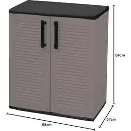 Artplast Schuhschrank 68 x 84 x 37 cm Dunkelgrau / dunkelgrau