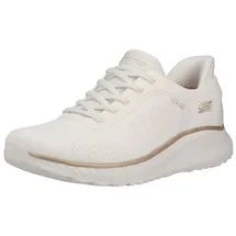 SKECHERS Bobs Squad Chaos Damen Gold/Weiß 37