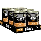 6x400g Crave Hundefutter Nassfutter Dose mit Huhn & Truthahn