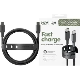 Panzer Glass empower by PanzerGlass Racing USB-C to USB-C Kabel 240W 1,2m Weltall Schwarz