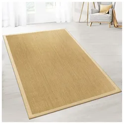 karathomeliving Sisal Tiger-Eye   Mit Bordüre   Natur DC-214