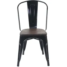 MCW Stapelstuhl A73 Holz schwarz