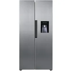 Kühl-Gefrier-Kombination SBS440.4A+NFWDE SI in Silber