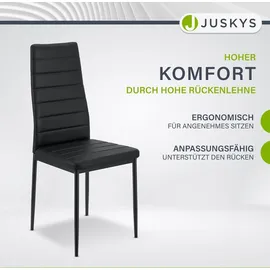 Juskys Esszimmerstuhl Loja - Schwarz