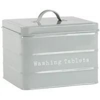 Harbour Housewares Vintage Metall Washing Tablets Speicher-Zinn - Utility