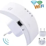 Wlan-repeater, 300 Mbit/s, Wlan-verstärker Mit Großer Reichweite, Mini-router Mit Wps-taste – Wr01, Weiß