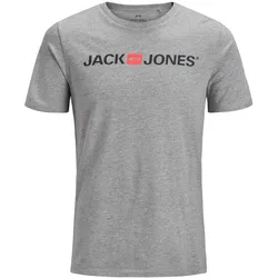 Jack & Jones Herren T-Shirt JJECORP LOGO TEE SS CREW NECK Grau XL