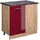 Vicco Eckunterschrank R-Line 86 x 60 x 81,6 cm Rot