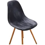 Esszimmerstuhlhussen Skandinavische Samt Stuhlhussen Stretch Stuhlhussen Stuhlbezüge Skandinavische für Esszimmer Schwarz grau 6er Set
