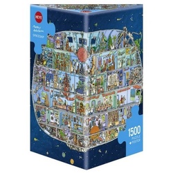 HEYE Puzzle 298418 – Spaceship, Cartoon im Dreieck, 1500 Teile -…, 1500 Puzzleteile bunt
