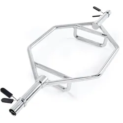 VEVOR Trap Bar Hexagon Hantelstange Langhantel 50 mm 360 kg Tragkraft, Gewichtheben und Krafttrainingsgerät, Heimfitnessstudio für Kniebeugen Kreuzheben Schulterdrücken, Silber