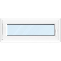 Fenster 100x40 cm, Kunststoff Profil aluplast IDEAL® 4000, Weiß, 1000x400 mm, einteilig festverglast, 2-fach Verglasung, individuell konfigurieren