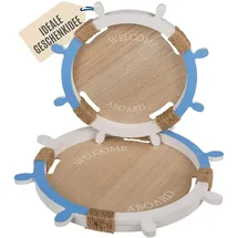 Out of the Blue OOTB Holztablett „Welcome Aboard“