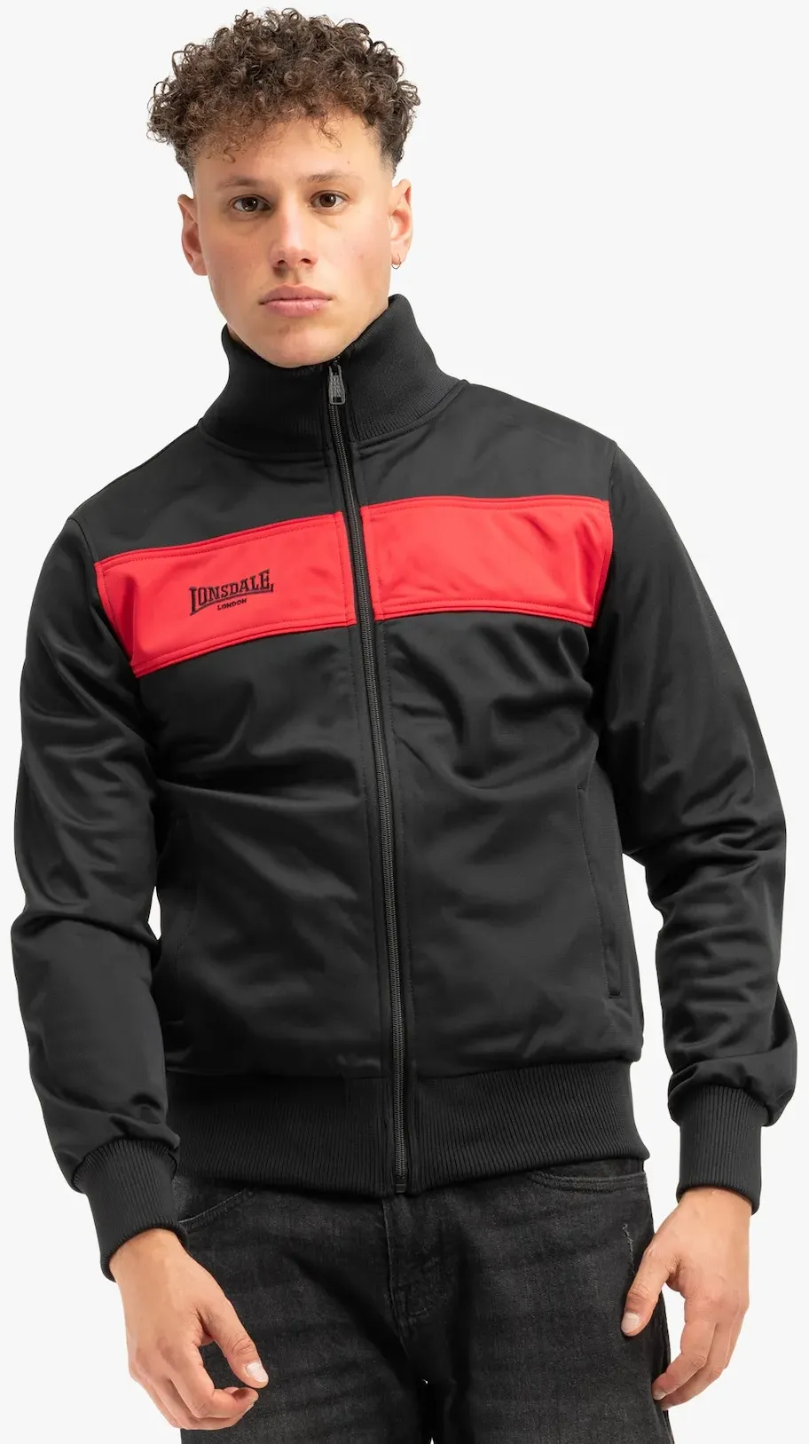 Lonsdale Herren Trainingsjacke schmale Passform ALNWICK