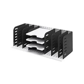 Styro Sortierstation styrorac grau/schwarz mit 7 Fächern