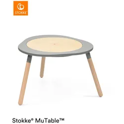 Stokke Kinderspieltisch MuTable, Grau, Natur, Holz, Buche, 82x49x87 cm, Spielzeug, Kinderspielzeug, Sonstiges Spielzeug