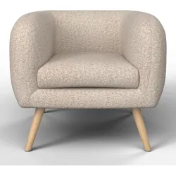 Loungesessel Bruno Beige Webstoff