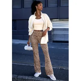 Buffalo Leggings Damen beige leo Gr.36/38