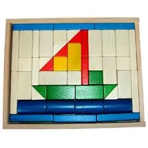 Erzgebirgische Holzspielwaren Baukasten Schiff 205319