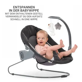 hauck Beta Plus Dark Grey 5-tlg. Newborn Set Deluxe (Treppenhochstuhl)