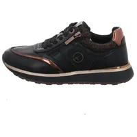 TAMARIS Damen Low Top Sneaker 1-23726-43 096 Frauen M2373943 Black Copper, Schuhgröße:38 EU - 38 EU