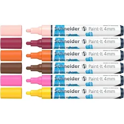Schneider Acrylmarker Paint-It 320 4mm VE=5x6 Farben