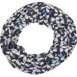 S.Oliver Lässiger Loop Schal aus Viskose mit All-over-Print, navy ONESIZE