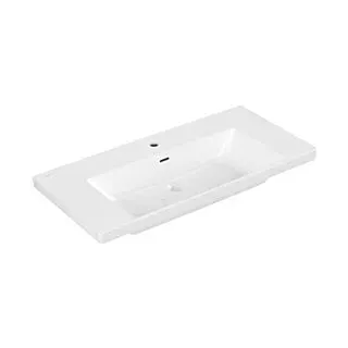 Villeroy & Boch Subway 3.0 100x47cm, eck., m 1 HL/mit ÜL, weiß