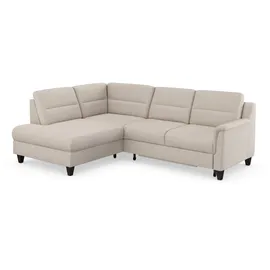 sit&more Ecksofa SIT & MORE "Farö L-Form", grau (elephant), B:251cm H:90cm T:187cm, Sofas, Ecksofa, inklusive Federkern, wahlweise mit Bettfunktion und Bettkasten