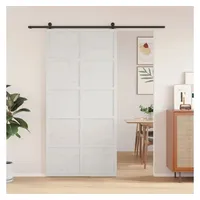 vidaXL Scheunentür Weiß 100x208 cm Massivholz Kiefer