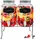 Spetebo Getränkespender Set 2x 4 L Glas mit Zapfhahn und Gestell