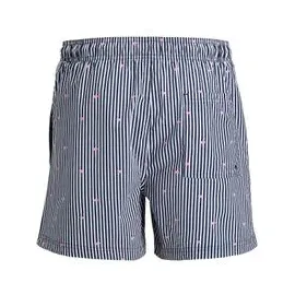 JACK & JONES Badeshorts JPSTMAUI BREEZE MINI STRIPE Blau S